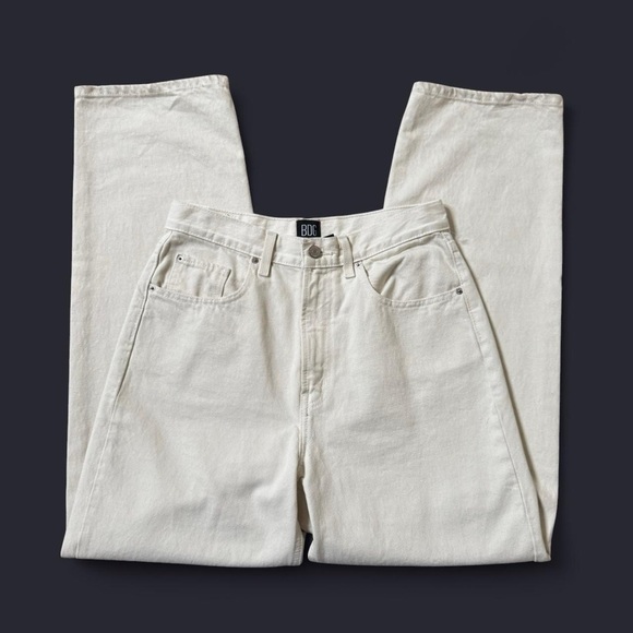 BDG Cream high rise baggy jeans - Picture 4 of 6